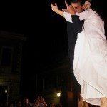 Pizzica dancers during the concert of Taricata