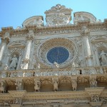Rose window of the Church of Santa Croce in Lecce