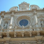 Rosetón de la iglesia de Santa Croce en Lecce